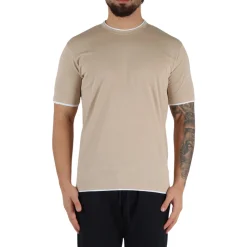 T-shirt Uomo Profili a Contrasto QB24